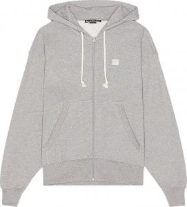 Acne Studios Zip Hoodie Light Grey Melange CDEK.Shopping