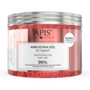 APIS Арбузная освежающая ароматическая соль для ванн с экстрактом арбуза и дыни 650г
