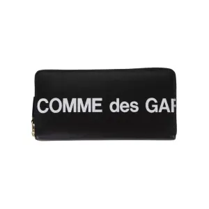 Кожаный кошелек на молнии Comme Des Garçons, черный