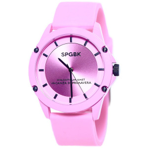 Часы Hillendale унисекс с розовым силиконовым ремешком 44 мм SPGBK Watches