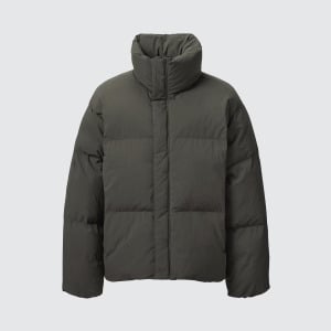 Стеганая куртка унисекс Uniqlo Padded Volume, оливковый