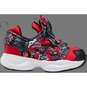 Лимитированные кроссовки instapump fury toddler 'graffiti - primal red' Reebok, красный