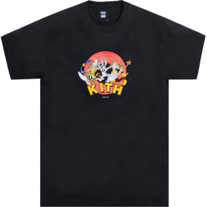 Футболка Kith x Looney Tunes That's All Folks Tee 'Black', черный