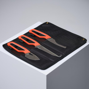 Набор ножей для оленины из трех предметов Light Compact оранжевый SOLOGNAC