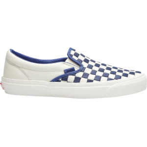 Кеды Vans OG Classic Slip-On LX 50th Anniversary - Patriot Blue Checkerboard, белый