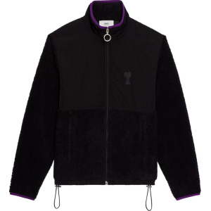 Куртка Ami Sherpa Zipped Jacket 'Black', черный