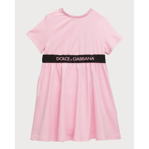 Платье для девочки с логотипом на талии и шароварами, размер 12–30 мес. Dolce&Gabbana
