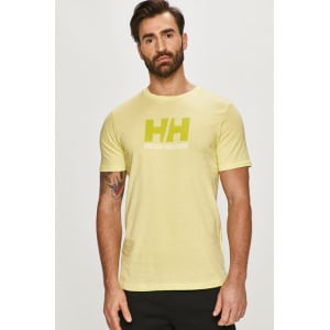 Хлопковая футболка Helly Hansen, зеленый