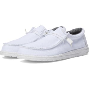 Кроссовки Wally Sport Mesh Slip-On Casual Shoes Hey Dude, цвет White/White