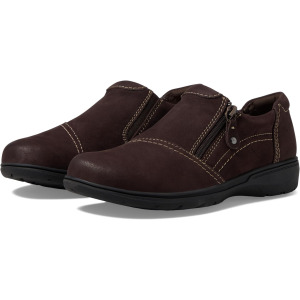 Лоферы Carleigh Ray Clarks, цвет Dark Brown Nubuck