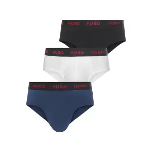 Трусы на бедрах HUGO Underwear "HIPBRIEF TRIPLETPACK" (упаковка), с эластичным поясом с логотипом, цвет Open_White121