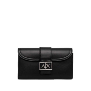 Кошелек с логотипом Armani Exchange, черный