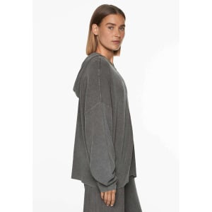 Кардиган HOODED KNIT OYSHO, темно-серый