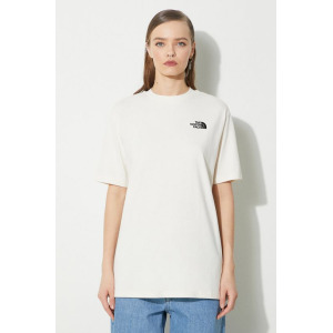 Хлопковая футболка WS/S Essential Oversize Tee The North Face, бежевый