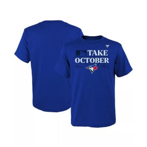 Футболка Big Boys Royal Toronto Blue Jays после сезона 2023 в раздевалке Fanatics, синий