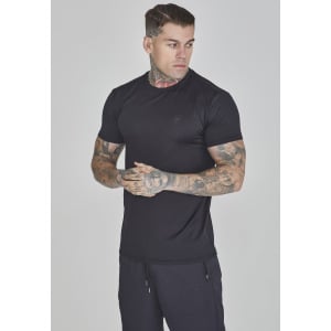 Базовая футболка MUSCLE FIT SIKSILK, черный