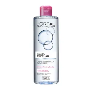 Бережно очищает и удаляет макияж Agua Micelar L'Oreal, 400 ml