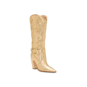 Сапоги Biancaa Extra Wide Calf Cowboy Boot Vince Camuto, золотой