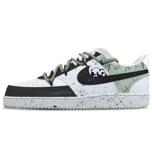 Кроссовки Nike Court Vision 1 Skateboarding Shoes Men Low-top White/Green/Black, зеленый