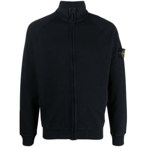 Stone Island толстовка на молнии с нашивкой Compass, синий