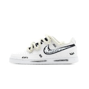 Кроссовки Nike Court Vision 1 Skateboarding Shoes Men Low-top White/black, черный/белый