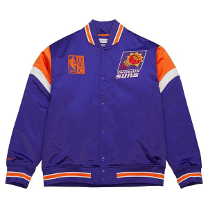 Тяжелая куртка из атласа NBA Phoenix Suns Mitchell and Ness, фиолетовый