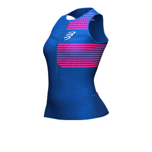 Спортивный топ Compressport Triathlon Postural Tank, синий