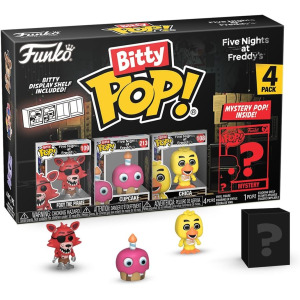 Five Nights at Freddy's Bitty 4 упаковки кексов Foxy Chica размером 2,5 см Funko Pop!