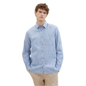 Рубашка Tom Tailor COMFORT COTTON LINEN, разноцветный