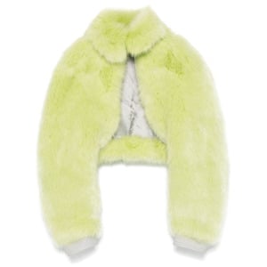 Off-White болеро Fuzzy, зеленый