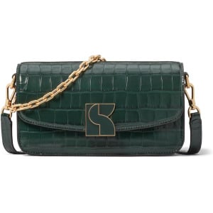 Сумка кросс-боди Kate Spade New York Dakota Croc Embossed Leather Small Crossbody, цвет Rock Garden