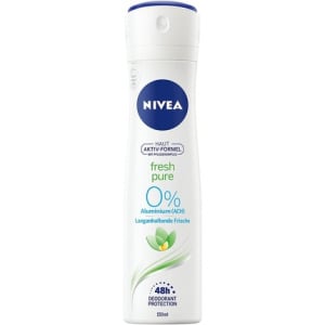 NIVEA Без алюминия, с ароматом жасмина и освежающей формулой, 48-часовая защита Fresh Pure Deo Spray 150 мл