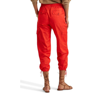 Брюки LAUREN Ralph Lauren Cropped Cotton-Blend Cargo Pants, цвет Tomato