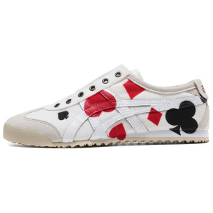 Кроссовки Onitsuka Tiger MEXICO 66 Lifestyle Shoes Unisex Low-top White/Blue/Red, белый/синий/красный