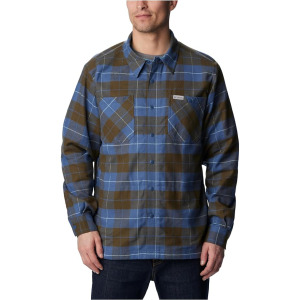 Рубашка Columbia Cornell Woods Fleece Lined, цвет Dark Mountain/Shasta Woodsman Tartan