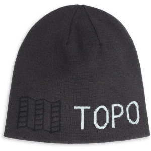 Узкая приталенная шапка Topo Designs, цвет Black/Charcoal