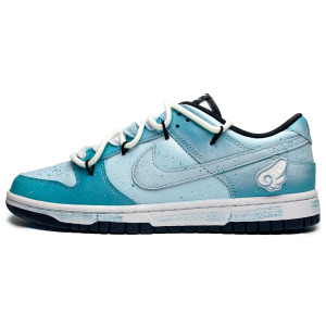 Кроссовки Nike Dunk Skateboarding Shoes Men Low-top Blue/white, синий/белый