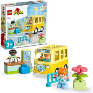 Пластиковый конструктор Duplo town bus ride 10988 — развивающий и креативный набор игрушек для малышей от 2 лет и старше (16 предметов) Lego