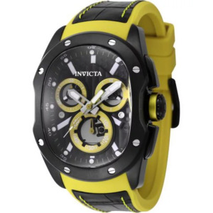 Мужские часы 45439 Lupah Quartz Chronograph с черным циферблатом Invicta, черный