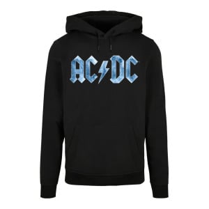 Пуловер F4NT4STIC Basic ACDC Rock Band Blue Ice Logo, черный