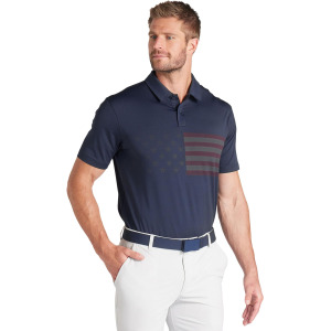 Поло PUMA Golf Volition Flag Stripe Polo, цвет Deep Navy