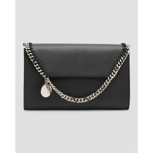 Сумка на плечо Falabella с цепочкой и клапаном Stella McCartney, цвет Black