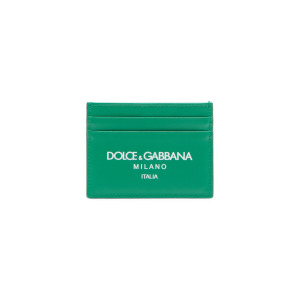 Кожаный футляр для карт DOLCE&GABBANA, зеленый