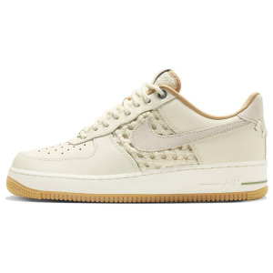 Кроссовки Nike Air Force 1 Low '07 Premium NAI-KE Bamboo Weave цвета слоновой кости