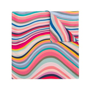 Paul Smith wave stripe scarf, розовый