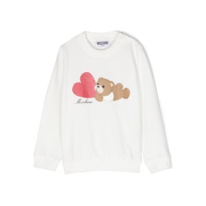 Moschino Kids толстовка Teddy Bear, белый