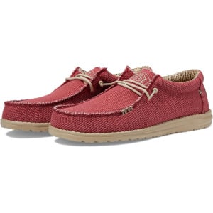 Кроссовки Wally Braided Slip-On Casual Shoes Hey Dude, цвет Pompeian Red