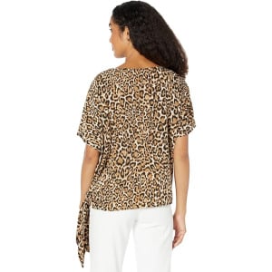 Топ Michael Kors Wildcat Tie Top, цвет Husk