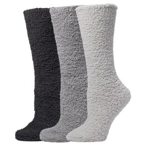 Носки Barefoot Dreams CozyChic 3-Pair Sock Set, серебряный