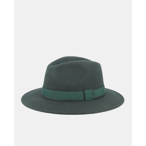 Зеленая фетровая шляпа-федора M by Flechet, зеленый